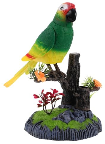 Hohopeti Funny Talking Bird Toy Electric Plastic Simulation Bird Toy Chirping Sounds for Boys and Girls Toddlers