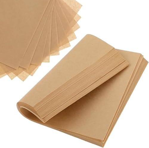 50 Pcs Greaseproof Paper Sheets Small Sheets, Chef Baking Sheetsfor, Baking Parchment Paper, Baking Paper Plates - Greaseproof Non-Stick Pre-Cut Baking Paper for Oven and Air Fryer Cooking