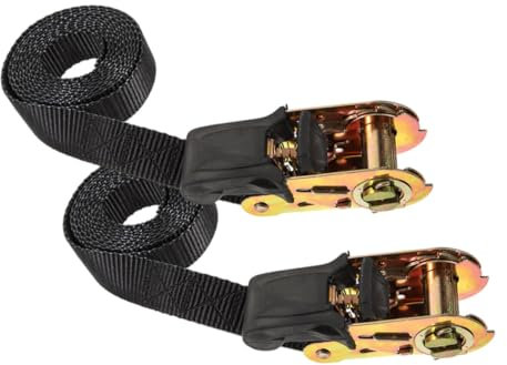 OSOLADY 2piezas Cinchas Ratchet De Amarre Para Camiones Correas Ajustables Para Sujeción De Carga Resistente y