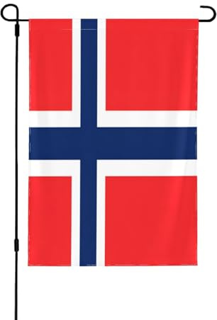 Bandera noruega decorativa de doble cara, pancarta de jardín, perfecta para decoración de interiores y exteriores, disponible en dos tamaños