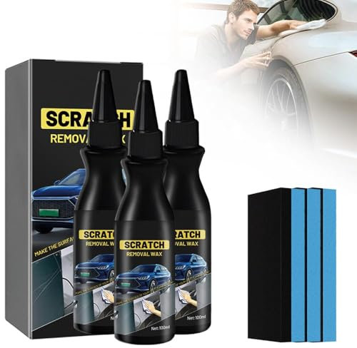 Autopolitur Kratzer Entfernen,Autolack Reparatur Polieren Paste,Kratzer Entferner Auto, Polierpaste, Autolack Kratzer Entferner, Auto Politur Set, Autowachs für Verschiedene Autolacke (3PCS)