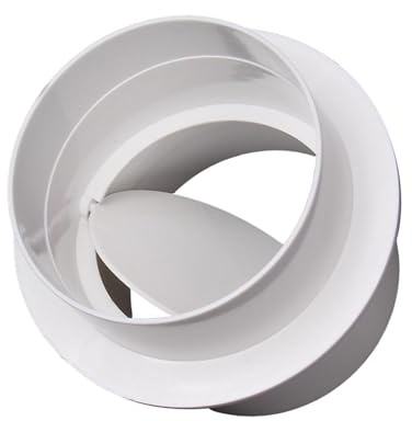 YKMYXZ, Bloqueador de corrientes de aire for tuberías, extractor de aire, adaptador de conducto sellado for cocina, baño y hogar.(80mm)