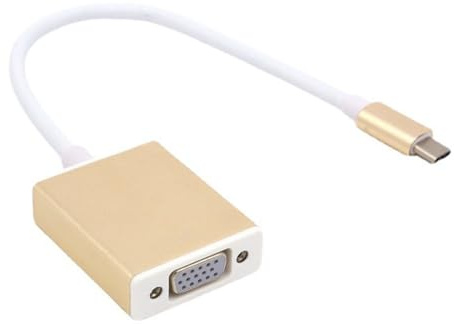 Cable adaptador tipo C a VGA de 15 pines D subhembra a hembra, cable conector para ordenadores portátiles, monitores, proyectores, cable conector hembra a hembra