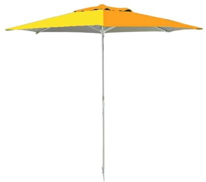 CFadda Dr.C Ombrellone Antivento, 220 cm Diametro, Arancione e Giallo, Struttura in Ferro, Copertura in Poliestere