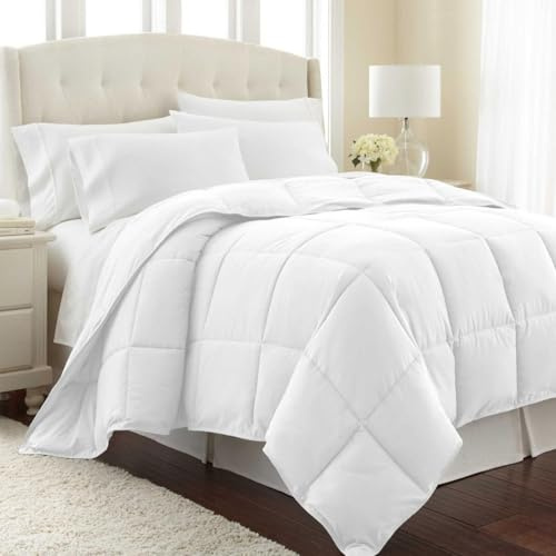 Générique Couette d'été Blanche 220 x 240 cm légère et Confortable – garnissage 250 g/m², 2ème Choix, très Bonne qualité Douceur et légèreté