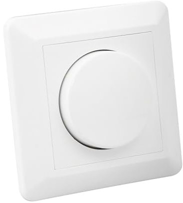 LEDKIA LIGHTING - Regulador LED TRIAC Universal | Control de Intensidad 0-100% | Interruptor Conmutado | Potencia Máxima 150W | Dimensiones Compactas, Blanco Roto, PCB