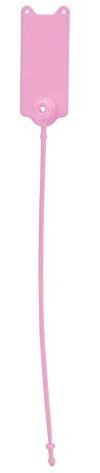 100Pcs 195mm Disposable Cable Zip Ties, Anti-Theft Self-Locking Tie for Clothes Suitcase Shoes Bag Label Tag(Pink)