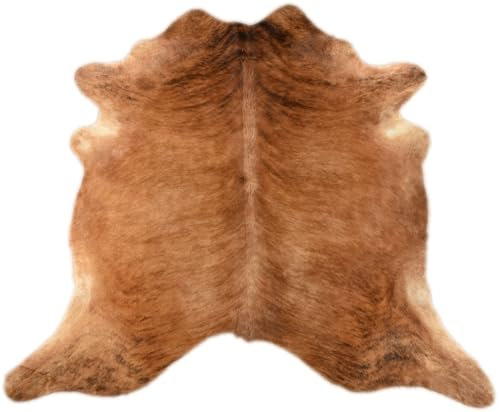 generisch KUHFELL STIERFELL EXOTISCH BRAUN Natur ca. 180 x 200 cm Fell Teppich VON KUHFELLE ONLINE 14247