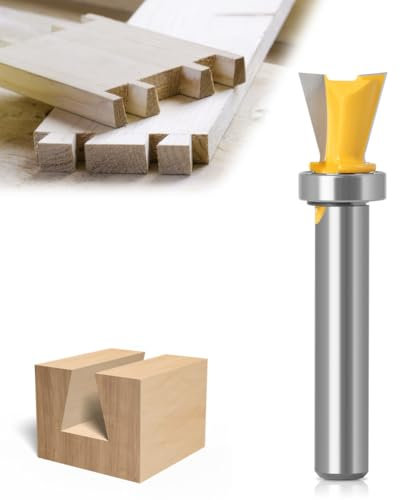 WSOOX Fraise à Queue d'Aronde Avec Roulement 8 mm