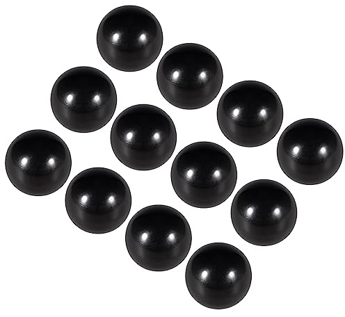 CoCud 12Stk Duroplast Kugel Knöpfe M5 Innengewinde Gewinde Plastik Schwarz | 20mm Durchmesser, Metrisch Hand Schraube Griff, Für Drehmaschinen Maschinen Hebel Griff
