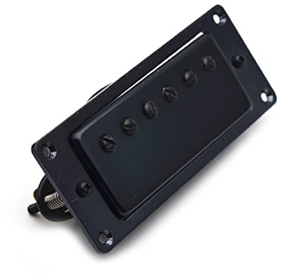 Mini 6 Loch Electric Guitar Humbucker Pickup Hals & Bridge Pickup Pickup Schwarz Pickup für E-Gitarre(Bridge)