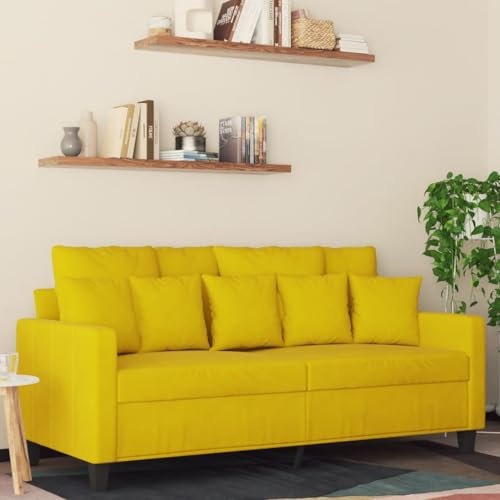 Willood 2-Sitzer-Sofa Gelb 140 cm Samt