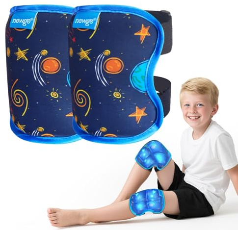 NEWGO Kühlmanschette Knie für Kids 2 Stücks, knie kühlbandage für Schmerzlinderung, Wiederverwendbar Kühlmanschette Knie für Knie-Ersatz-Operation