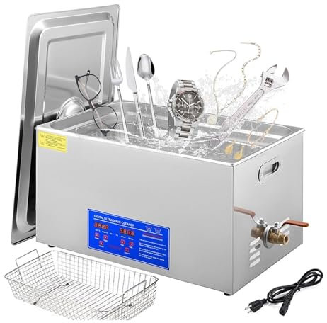 TIEOAXFT 2-30L 110 Ultrasonic Cleaner with Digital Timer Heater Stainless Steel Ultrasound Washing Machine Home Appliances(30L-600W-110)