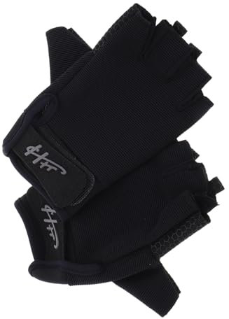 Milisten 1 Paar Anti-Rutsch-Verschleiß-resistente Handschuhe Surfenschuhe Gill-Segelhandschuhe Paddelhandschuhe Herren Outdoor-Handschuhe Laufhandschuhe Polyester (Polyesterfaser) Schwarz