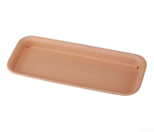 GLFLOW Sottovaso per piante da giardino, rettangolare, per piante da giardino (marrone, L)