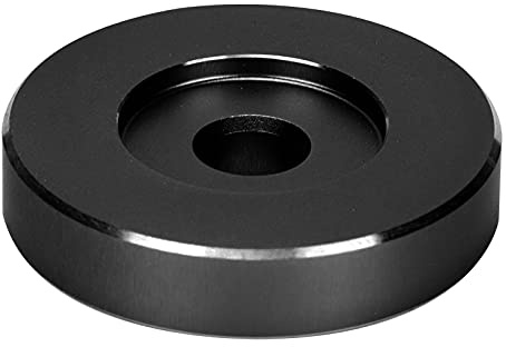 Watris Veiyi Plattenspieler 45 RPM, Schall Adapter Platte, Schallplattenkuppel Schallplattenadapter für 7 Zoll Schwarze Plakat