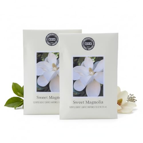 2er Set Duftsäckchen Sweet Magnolia floraler Raumduft | Floraler Duft mit Magnolie, grünen Blättern und floralem Moschus - ideal für Kleiderschrank, Bad und Wohnraum