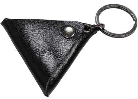 Nyckelring med plektrumhållare, 4-pack triangulär gitarrplockhållare Nyckelring Fodral Flerfärgad(Black)
