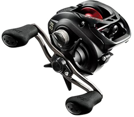 Daiwa Fuego FGCT100XSL, Linkshänder, Schwarz/Rot