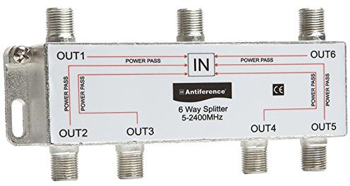 (ANTIFERENCE) SPLITTER INTÉRIEUR 6 VOIS, Amplificateurs Aérien/Satellite, Distribution Aérienne Satellite Équipement - AS06