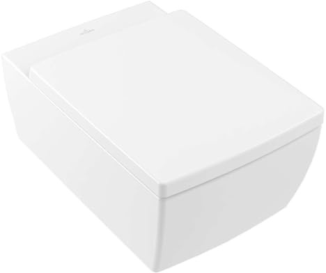 Villeroy & Boch Memento 2.0 Wand-Tiefspül-WC, spülrandlos, DirectFlush, 4633R0RW, Farbe: Stone White, Ceramic Plus