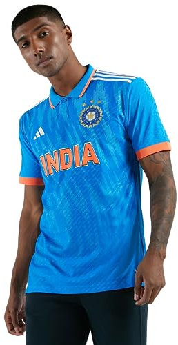 adidas Offizielles Indien Cricket ODI Fan-Trikot, leuchtendes Blau, L