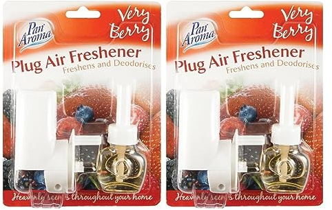 2 x Pan Aroma Plug - In Air Freshener Very Berry Strong Fragrance Long Lasting