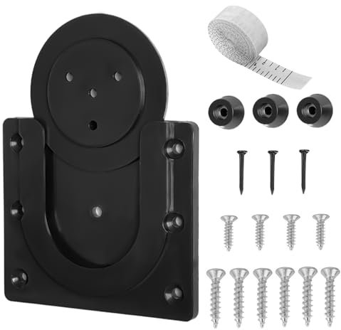 Tiardey Wall Mounted Bracket Dartboard Mounting Bracket Universal Wall Hanging Kit with Oche Tape Measure