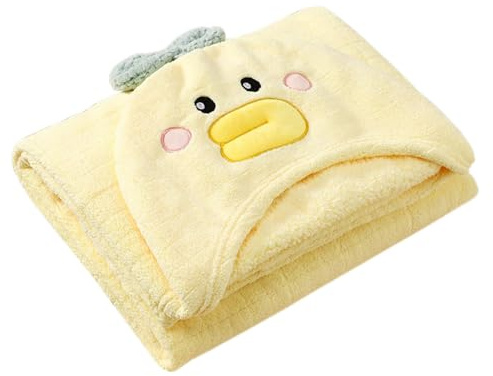 Byeaon Kinder-Enten-Bademantel, Enten-Badetuch Mit Kapuze, Badeponcho Für Kleinkinder, Weiches Großes Handtuch, Saugfähiges Material, 150 X 90 cm, Für Den Badegebrauch