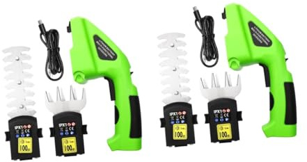 UPKOCH 2 Pezzi Cesoie Per Recinti Elettrici Tagliabordi Per Prato Tagliaerba Per Pali Siepe Portata Trimmer a Batteria Trimmer Senza Fili Elettrico Cutter Trimmers Palmare Forbici Lega