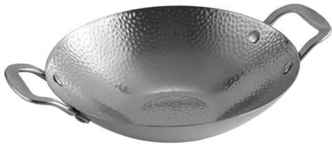 GLEAVI Pentola in Acciaio Inossidabile Con Doppi Manici Antiscottatura Pentola Da Cucina Piccola Resistente Deformazioni Con Riscaldamento Rapido Ed Uniforme Facile Da Pulire Per Uso Dome