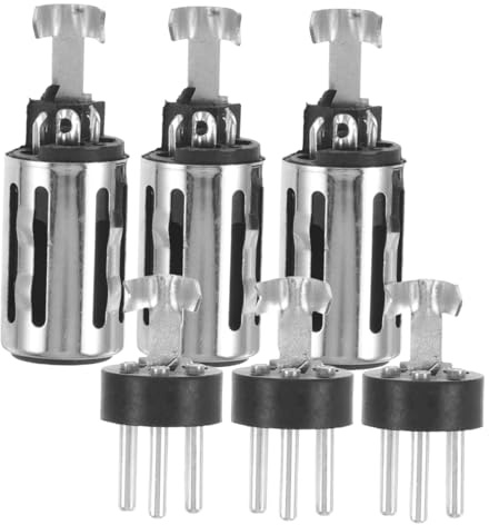Abaodam 6piezas Cambiador De Género Xlr Pines Conectores Xlr Macho Hembra Adaptador Para Micrófonos Mezcladores y Amplificadores