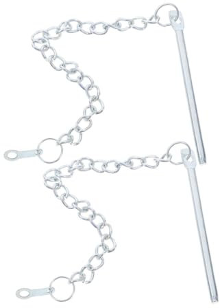 VANZACK 2 pièces Accessoires Parasol de Jardin Chaîne de Fixation Durable pour Parasol de Terrasse Installation Facile et Sécurisée pour Utilisation Extérieure