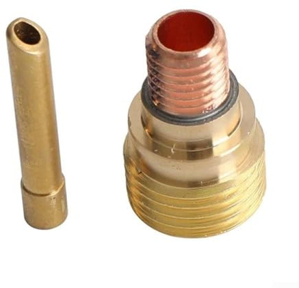 WP92025 WIG Gaslinsen-Kurzfutter-Set, umfassendes Set von Schweißzubehör, inklusive Klemmen und Steckern (1,6 mm), 10 Stück
