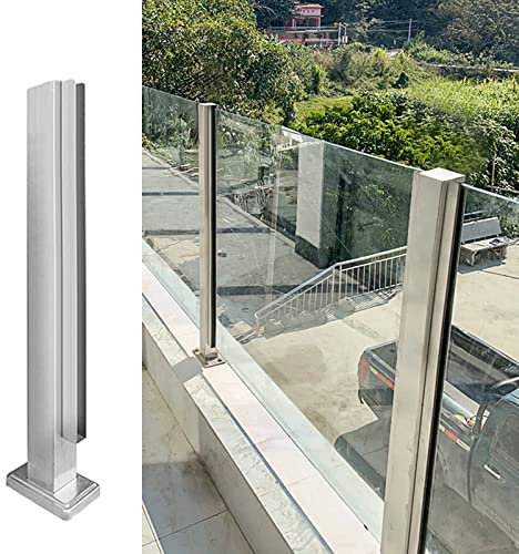 Balaustre de acero inoxidable para interiores y exteriores, barandilla de vidrio para terraza, piscina, barandilla de seguridad, barandilla de seguridad, columna de valla