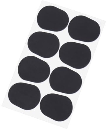 TOYANDONA Alt Tenorsaxophon Klarinette Zahnpolster 8 Stück Schwarz 0,8mm Mundstück Pads Strapazierfähiges Material Komfortabler Bissschutz