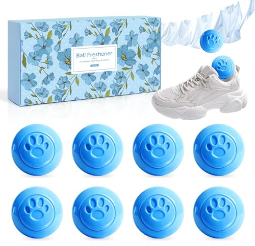 SCENTORINI Deodorant Chaussures, Déodorant Chaussures Anti-Odeurs, Parfum de Lin 8 Boules Désodorisantes Chaussures Pour Chaussures de Sport, Casiers, Sacs de Sport, Maisons
