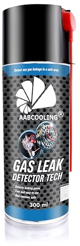 AABCOOLING Spray Rilevatore Perdite 300ml - Per Auto - Test Tenuta Circuiti Climatizzazione, Pneumatici e Impianti Gas Auto - Schiuma Attiva per Localizzazione Micro-Fughe