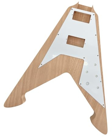 E Gitarren Bausätze Zum Selberbauen DIY-E-Gitarren-Bausatz: Mahagoni-Korpus (Dreieck) 22 Bünde 24.5 Zoll Mensur