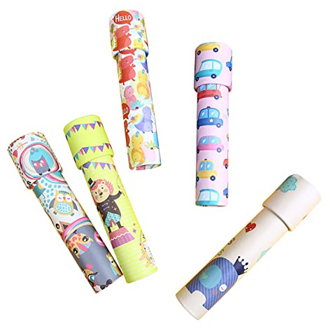 Jouet éducatif classique kaléidoscope pour cadeaux de fête, remplissage de poche, école, salle de classe, prix amusant pour 3, 4, 5, 6, 7, 8, 9 ans (A, taille unique)