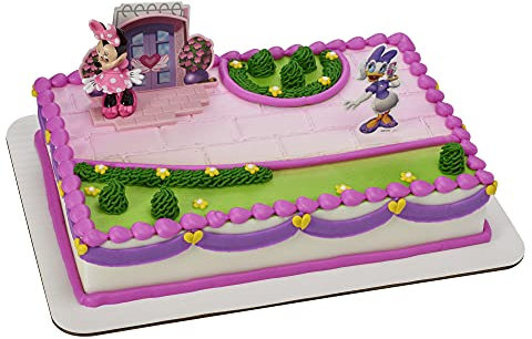 Decopac Minnie Mouse Happy Helpers DecoSet Cake Decoration Pink, 3.2 x 1.6