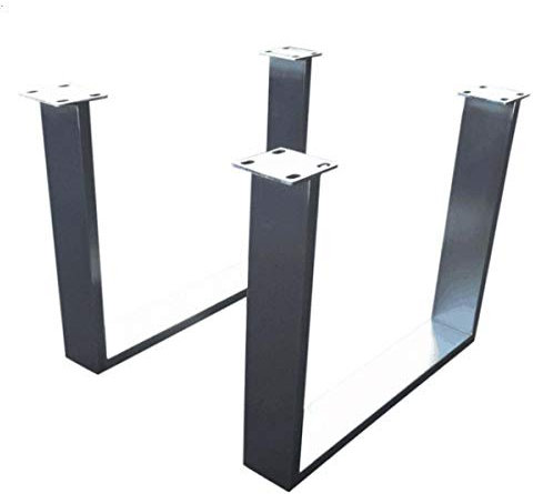 2x Tischgestell Kufen 8x2cm Edelstahl H40 x B35cm Kufentischgestell Gestell Köln