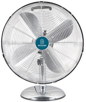 VENTILATORE ACCIAIO DA TAVOLO 50W 40 CENTIMETRI