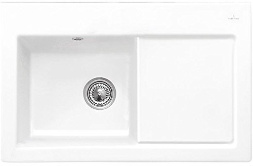 Villeroy & Boch Subway 45 1.0 Bowl White Ceramic Kitchen Sink RHD - NO Waste