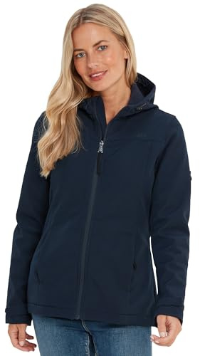 TOG24 Keld Lightweight Womens Softshell Jacket, Windproof, Showerproof Zip Up Outdoor Jacket with Hood