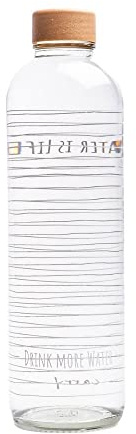 Carry Carrybottles Trinkflasche Glas 1,0 l | Sportflasche, Wasserflasche | BPA-frei, auslaufsicher & kohlensäuregeeignet | Plastikfrei & nachhaltig produziert | Made in Germany