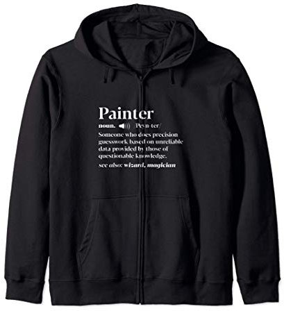 Definición de pintor Artista Artesano Pincel De Pintura Sudadera con Capucha