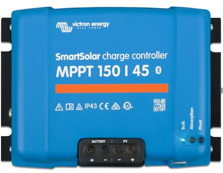 Victron Energy SmartSolar MPPT 150V 45 amp 12/24/36/48-Volt Contrôleur de Charge Solaire (Bluetooth)