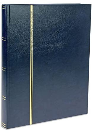 SAFE 157 Album timbres 32 pages noires avec 1 loupe de poche avec lentille de 50 mm | classeur timbres pour votre collection